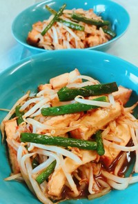 ご飯が進む！もやしとニンニクの芽の炒め物