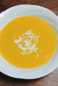 圧力鍋で、ひょうたんかぼちゃスープ