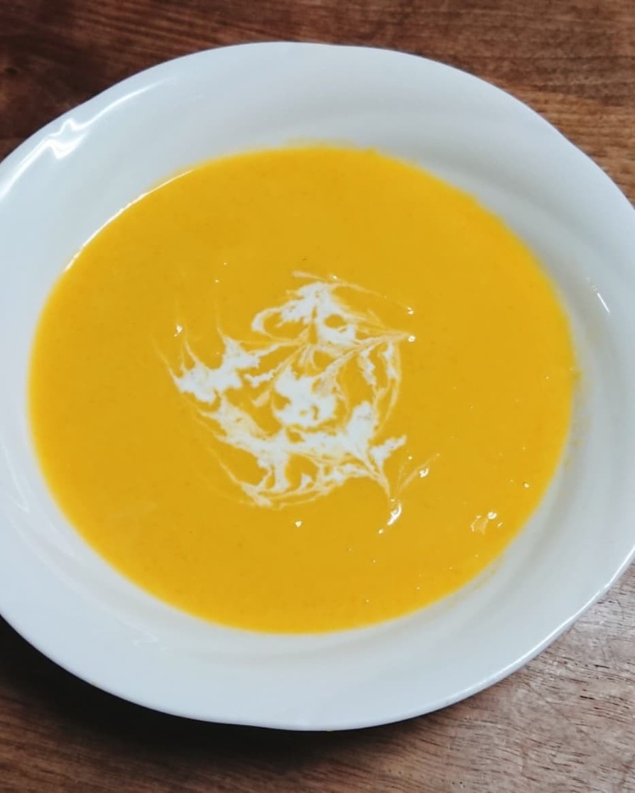 圧力鍋で、ひょうたんかぼちゃスープの画像