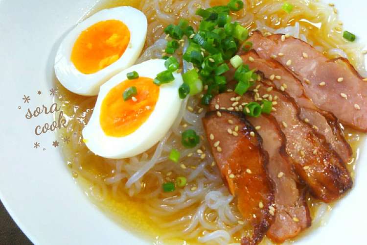 満腹ヘルシー 白滝麺の冷やし醤油ラーメン レシピ 作り方 By モモのごはん クックパッド 簡単おいしいみんなのレシピが360万品