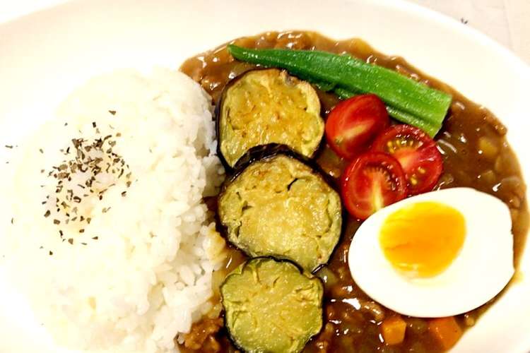 ナスオクラトマトde夏野菜カレー レシピ 作り方 By Roll21 クックパッド 簡単おいしいみんなのレシピが373万品