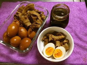 味玉に豚バラ漬