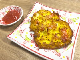 すりトウモロコシの揚げ物