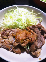 豚のネギ醤油焼きの写真