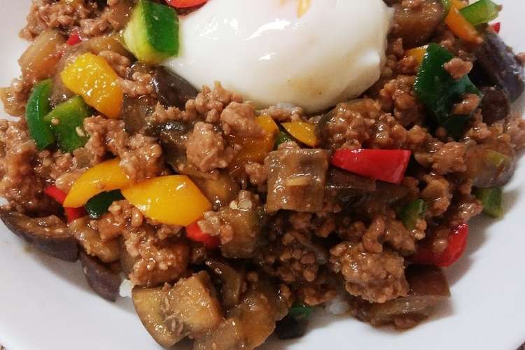 ひき肉夏野菜丼 レシピ 作り方 By つぼみの クックパッド 簡単おいしいみんなのレシピが359万品