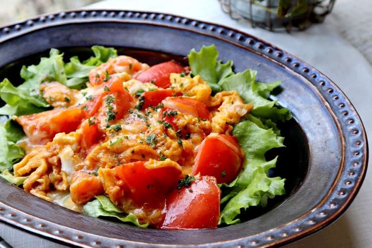 簡単ランチに とろ りトマト玉子チーズ丼 レシピ 作り方 By Sachi5 クックパッド 簡単おいしいみんなのレシピが354万品