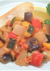 夏野菜のラタトゥイユ＆カジキのソテー