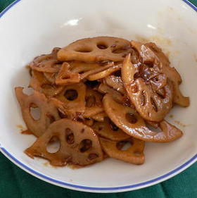レンコンのきんぴら、カレー風味
