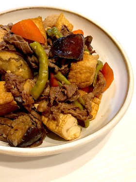 ご飯がすすむぞ!牛肉と夏野菜の甘辛炒め煮