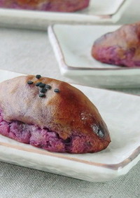 紫芋の簡単スイートポテト