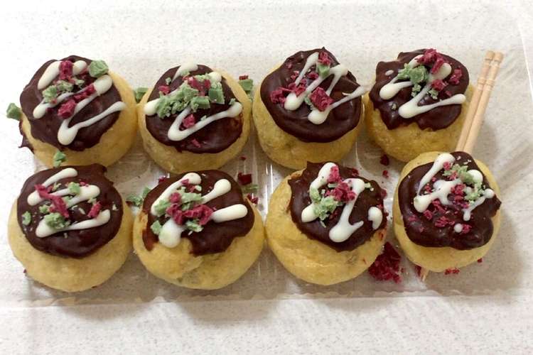 たこ焼き風チョコ レシピ 作り方 By m76 クックパッド 簡単おいしいみんなのレシピが357万品