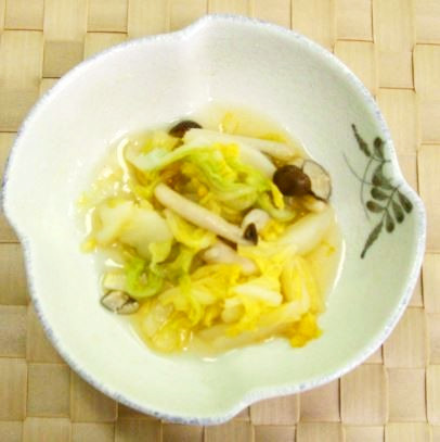白菜とキノコのおひたし★柚子のかほりの画像