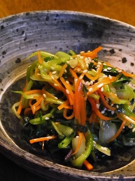 しゃきしゃき♪青梗菜の生ナムル