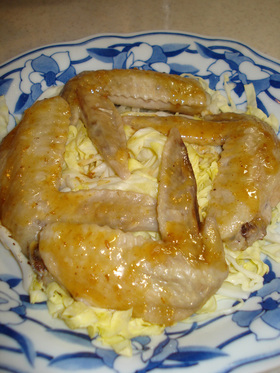 レンジで簡単☆金ごまチキンホットサラダ