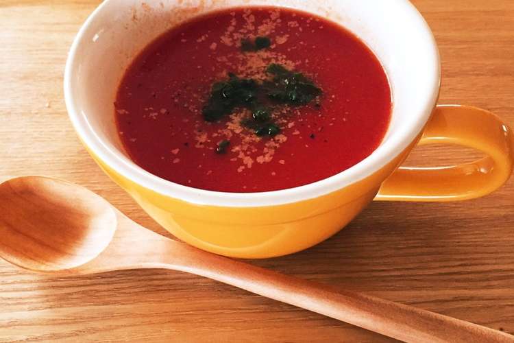 電子レンジで簡単 イタリアントマトスープ レシピ 作り方 By リカ姫 クックパッド