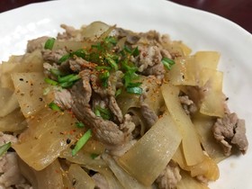 大根の丼タレ炒め