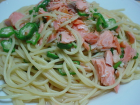 簡単♪鮭の和風パスタ
