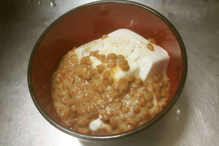 低糖質で高たんぱく 納豆かけ冷奴 Nkh レシピ 作り方 By 雨澤夕虚 クックパッド