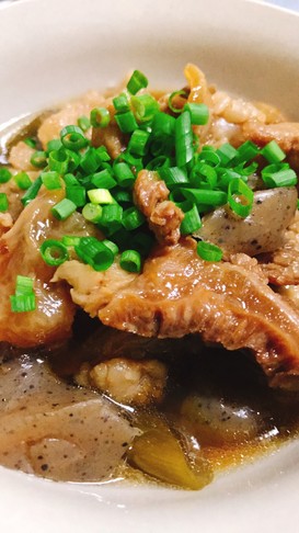 圧力鍋でトロトロ!!牛すじ煮込み(醤油)
