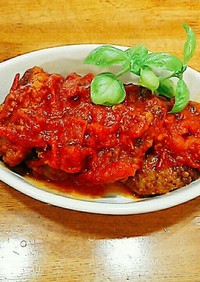 ひき肉で3品から (3)ひき肉のトマト煮