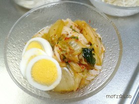 簡単にアレンジ♪キムチ麺つゆぶっかけ素麺