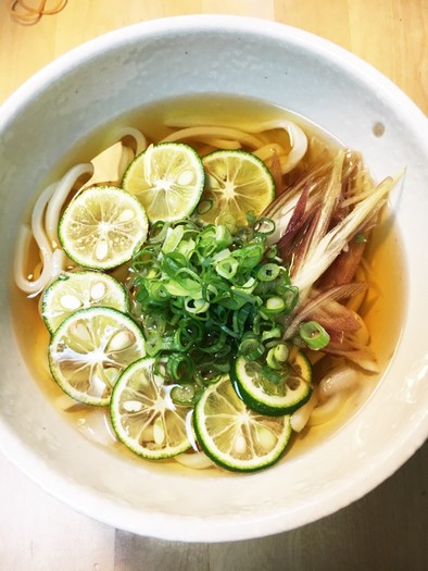 鍋いらず！超簡単☆冷やしすだちうどん♪の写真