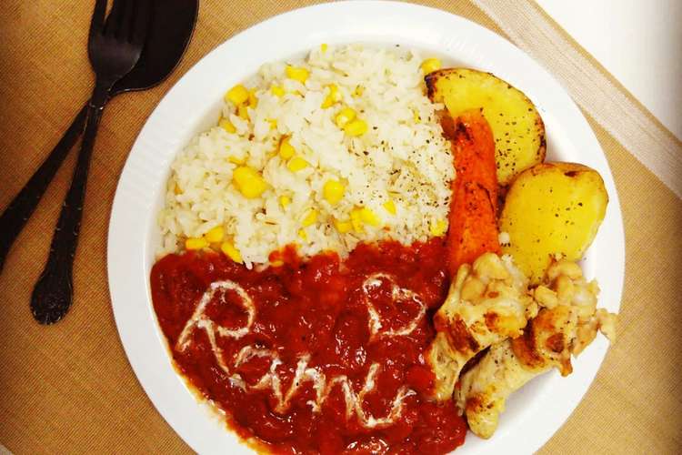 無駄に可愛くカレーに生クリームアート レシピ 作り方 By ちえらむ クックパッド 簡単おいしいみんなのレシピが355万品