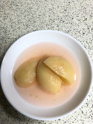 バーミキュラで美味しい 桃のコンポートの写真