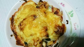 鶏肉とじゃがいも、しめじのホワイトドリア