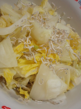 簡単塩分控えめヘルシー白菜シラス♪