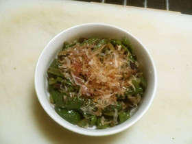 シシトウとピーマンの炒め煮