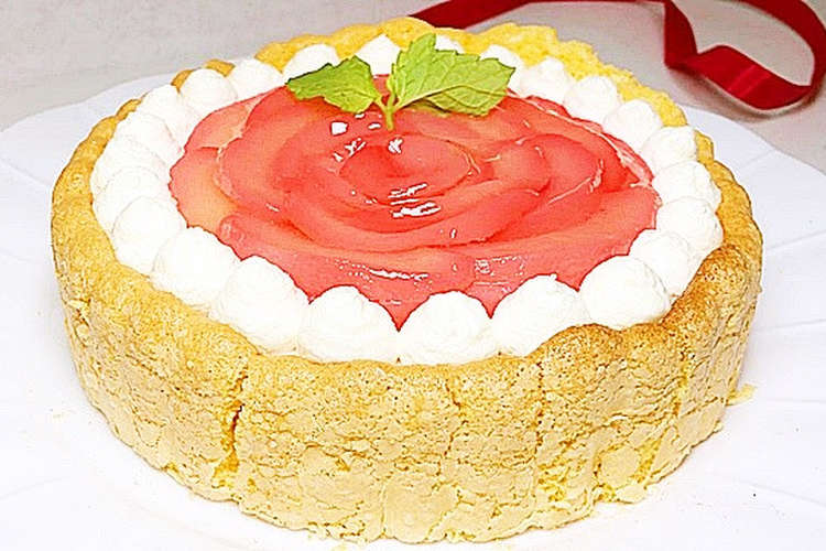 桃のシャルロットケーキ レシピ 作り方 By ひろまるクック クックパッド