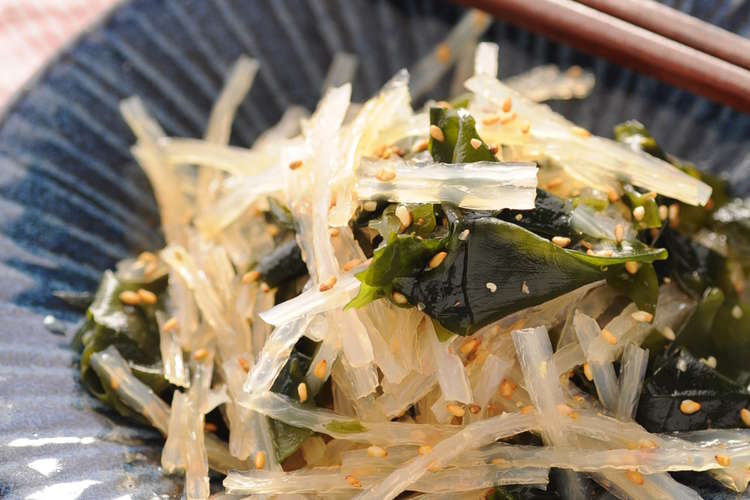 糸寒天とわかめのサラダ レシピ 作り方 By ところてんの伊豆河童 クックパッド