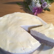 簡単♪ブルーベリーレアチーズケーキの写真