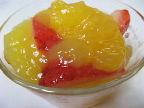 果物ごろごろ とろけるオレンジゼリー