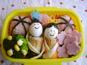 ひなまつりキャラ弁 2008