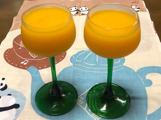 マンゴーフラッペ 美味しくて栄養たっぷり レシピ 作り方 By ゆうみづき クックパッド