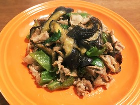 大葉香る豚肉とナスの味噌炒め