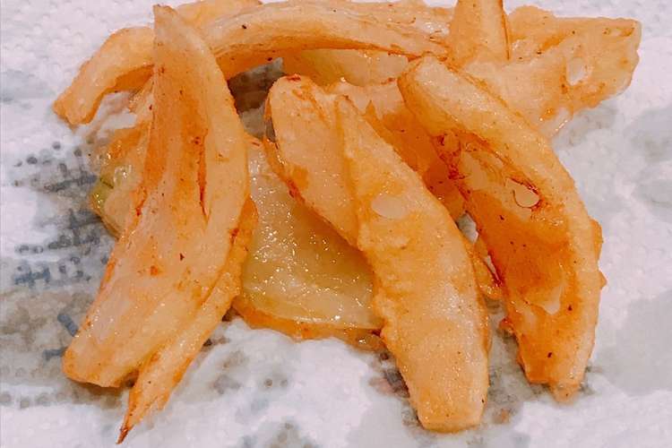 余った唐揚げ粉で 激うま玉ねぎの唐揚げ レシピ 作り方 By クックまいななパパ クックパッド 簡単おいしいみんなのレシピが356万品