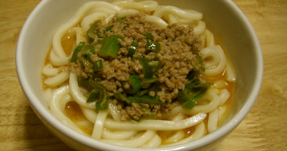 うどんのタンタン麺風(^_^) by 白ブタちゃん 【クックパッド】 簡単おいしいみんなのレシピが315万品 うどんのタンタン麺風(^_^) by... 