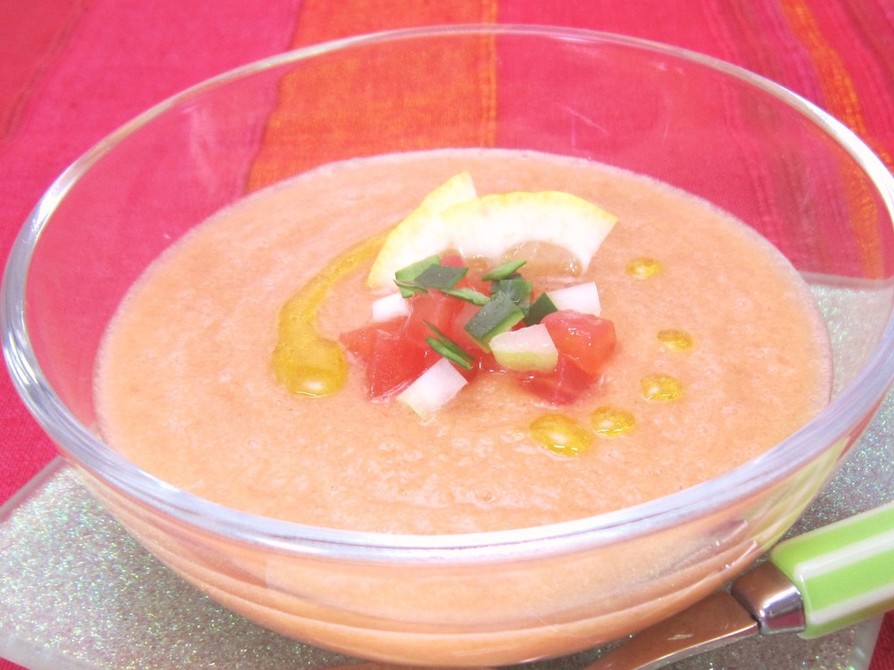 トマトのひんやりスープ（ガスパチョ）の画像