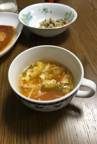 野菜たっぷり玉子スープ