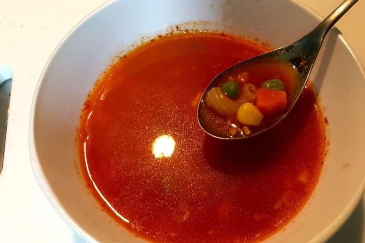 超簡単 トマトスープ レシピ 作り方 By いちこ2400 クックパッド 簡単おいしいみんなのレシピが356万品