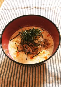 ズボラ飯☆蒟蒻麺の冷し胡麻豆乳ラーメン