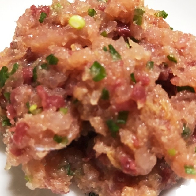 刺身の余りで ブリ ハマチ のなめろう レシピ 作り方 By めんどくさい クックパッド 簡単おいしいみんなのレシピが359万品