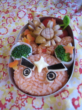 キャラ弁 ふろしきマン弁当