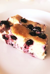 クリチ抜き☆簡単ブルーベリーチーズケーキ