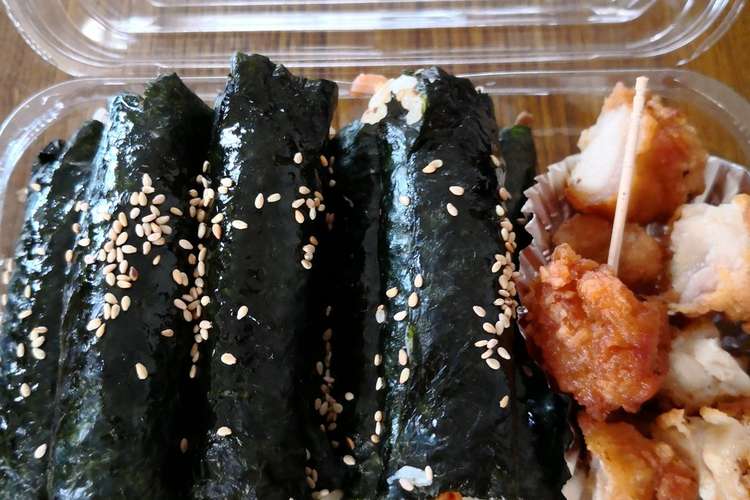 小さいキンパブ 꼬마감밥 レシピ 作り方 By Chiharuぬな クックパッド 簡単おいしいみんなのレシピが373万品