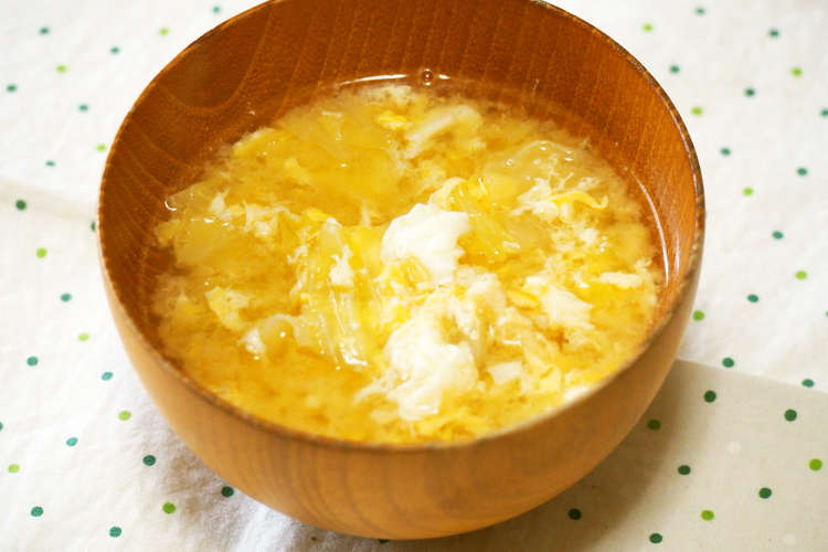 たっぷりキャベツと卵の味噌汁 レシピ 作り方 By 京たまご クックパッド