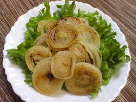 焼き玉ねぎのすし酢マリネ